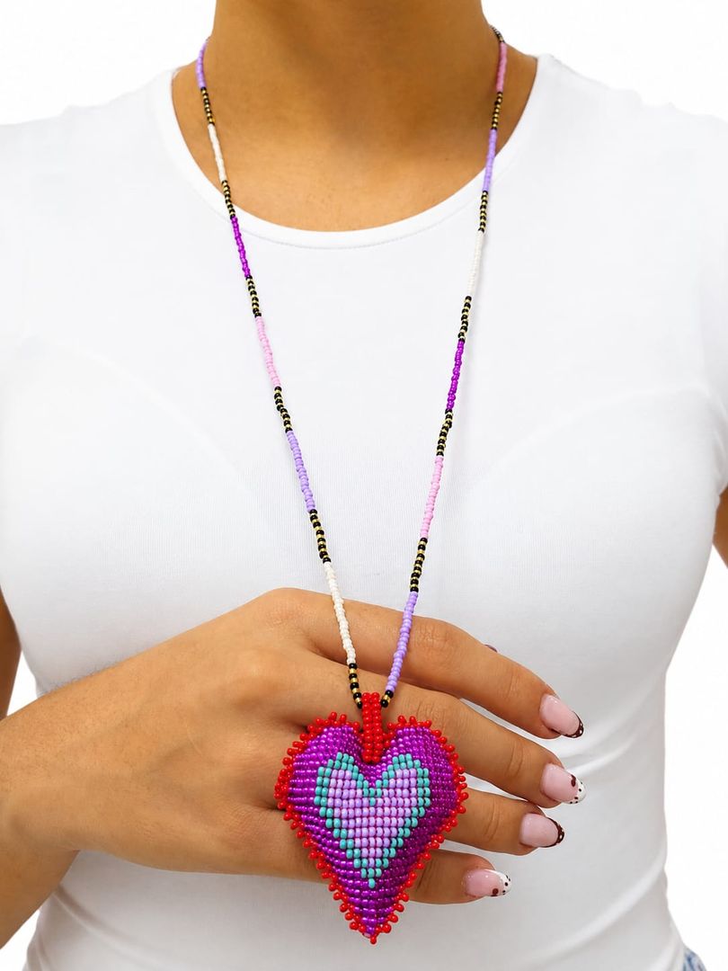Charm Corazón Mostacilla Rocalla Grande