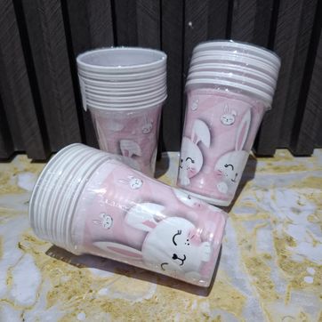 Imagen del producto VASO X12 UND CONEJO ROSA