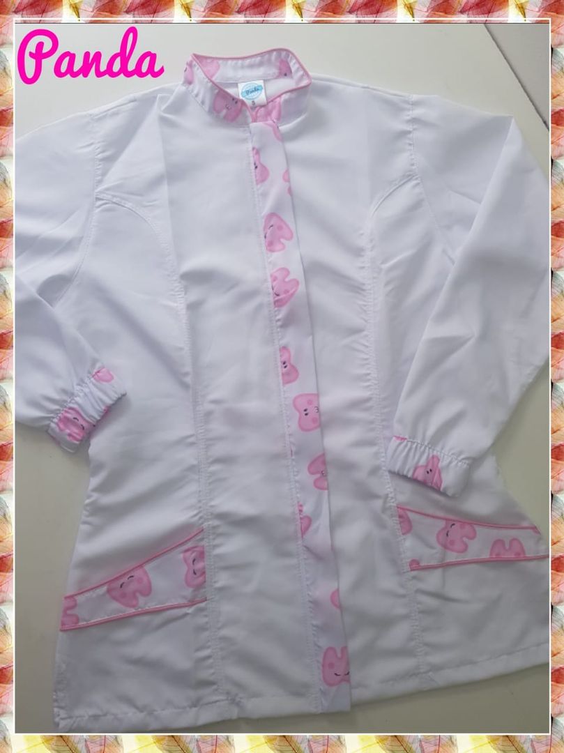 Bata Antifluido Estampada 