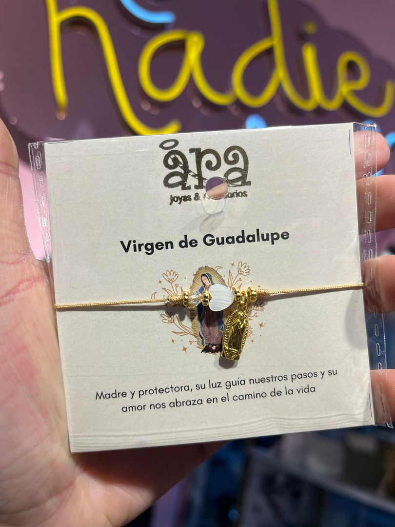 Pulsera hilo virgen de Guadalupe 
