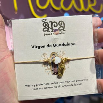 Imagen del producto Pulsera hilo virgen de Guadalupe 
