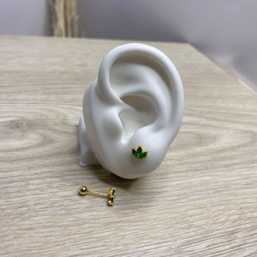 Imagen del producto Topo de seguridad, tres pétalos verde, covergold 