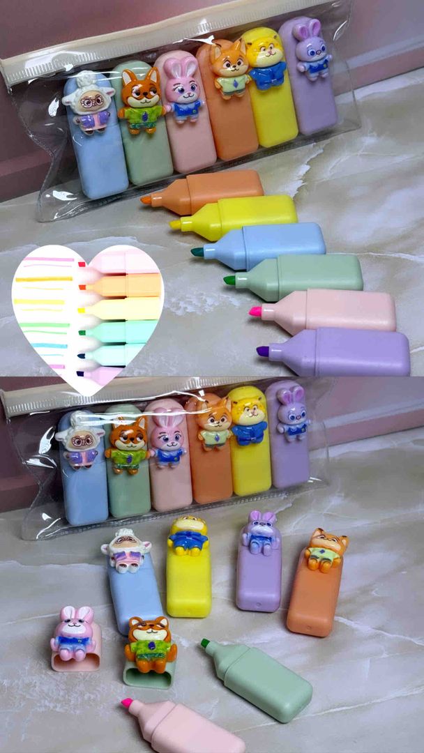 Resaltadores estuche x 6