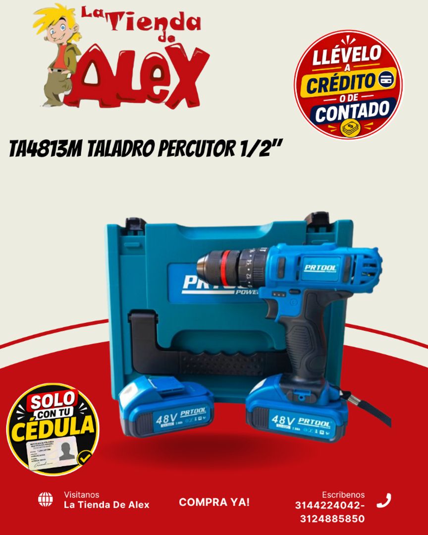 TA4813M TALADRO PERCUTOR 1/2"