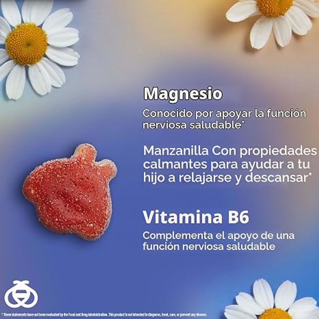 Gomitas calmantes para niños con magnesio, frambuesa, 30 unidades Zarbee's 