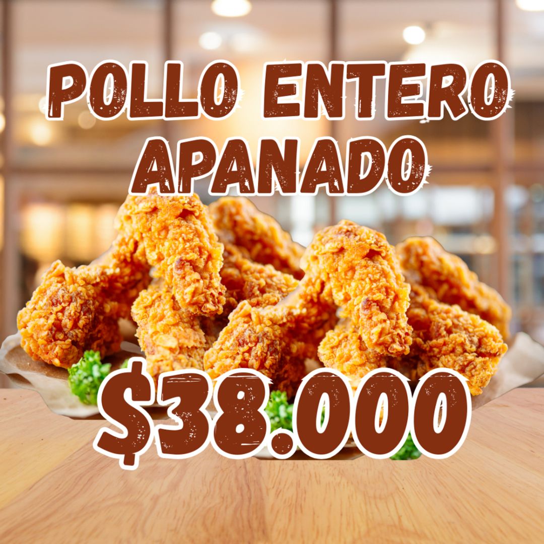 Pollo Entero Apanado