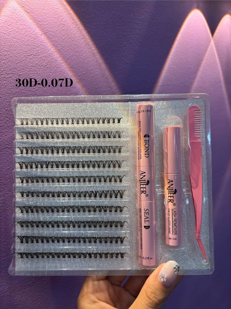 Kit Pestañas de Punto Anjieer