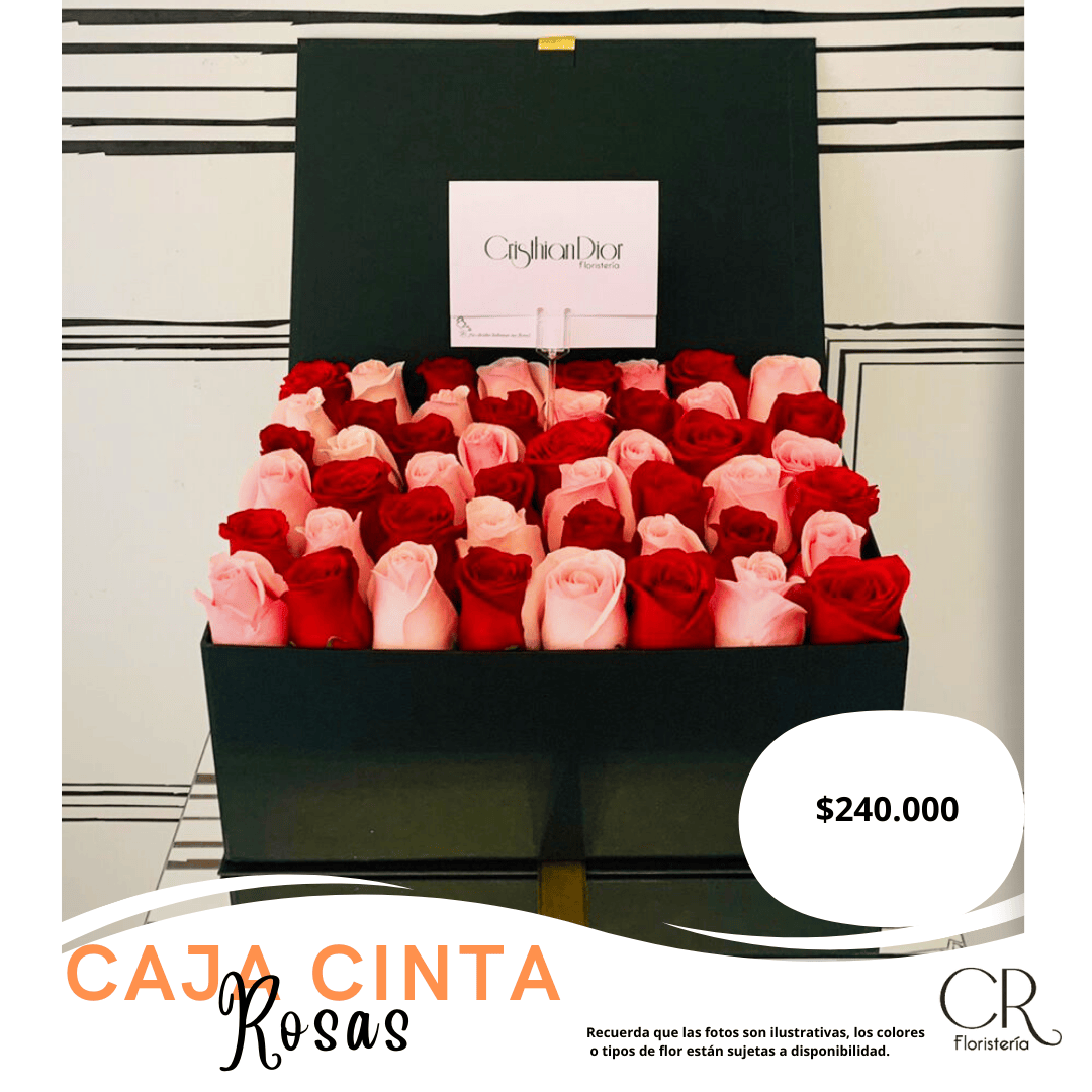 Caja Cinta Deluxe de Rosas