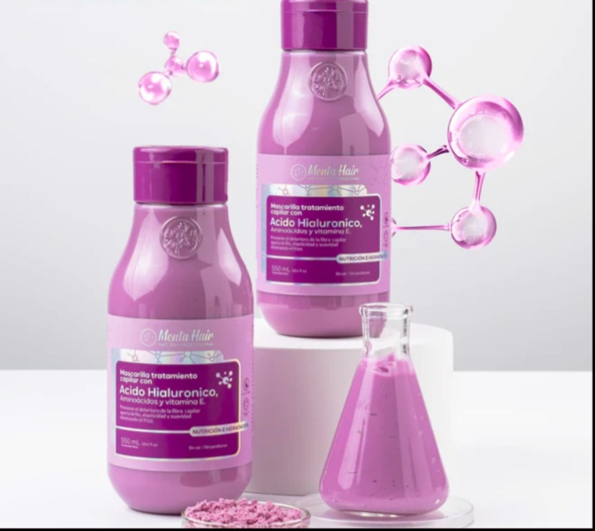 Mascarilla Tratamiento Capilar Con Acido Hialurónico X550ml