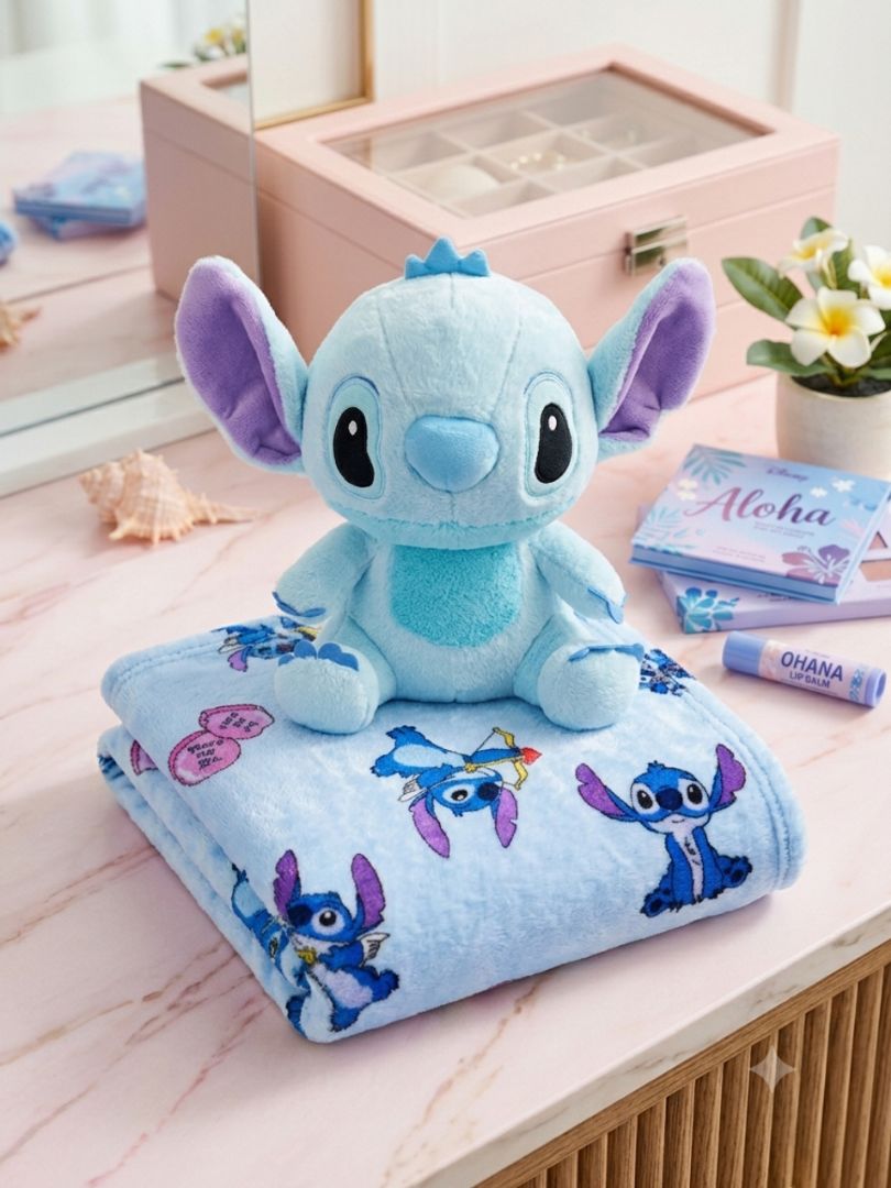 Peluche con cobija Stitch 