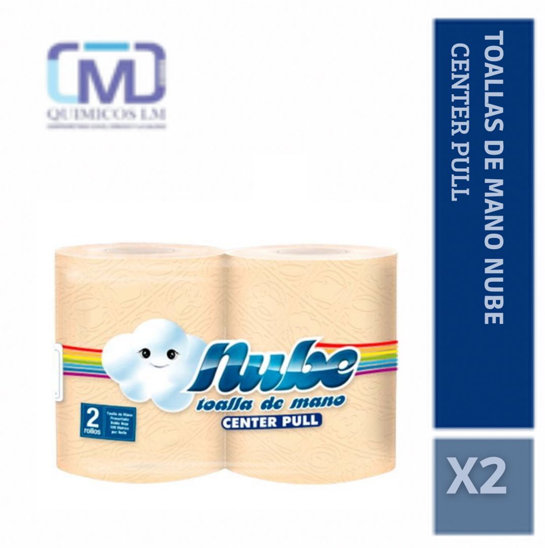 TOALLA DE MANO CENTER PULL X100MTS NUBE 