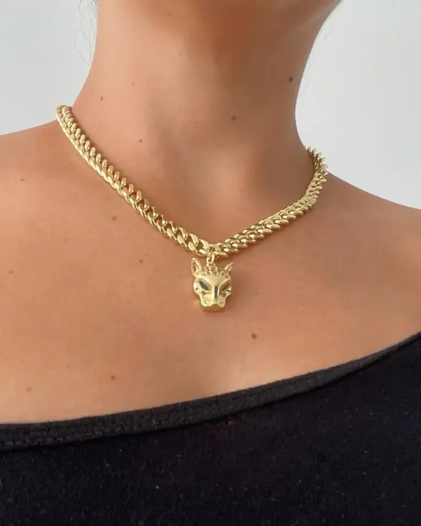 SET CADENA LEOPARD SILVER - ITIEL