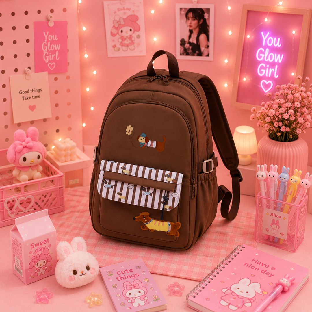 Morral llavero perro salchicha 