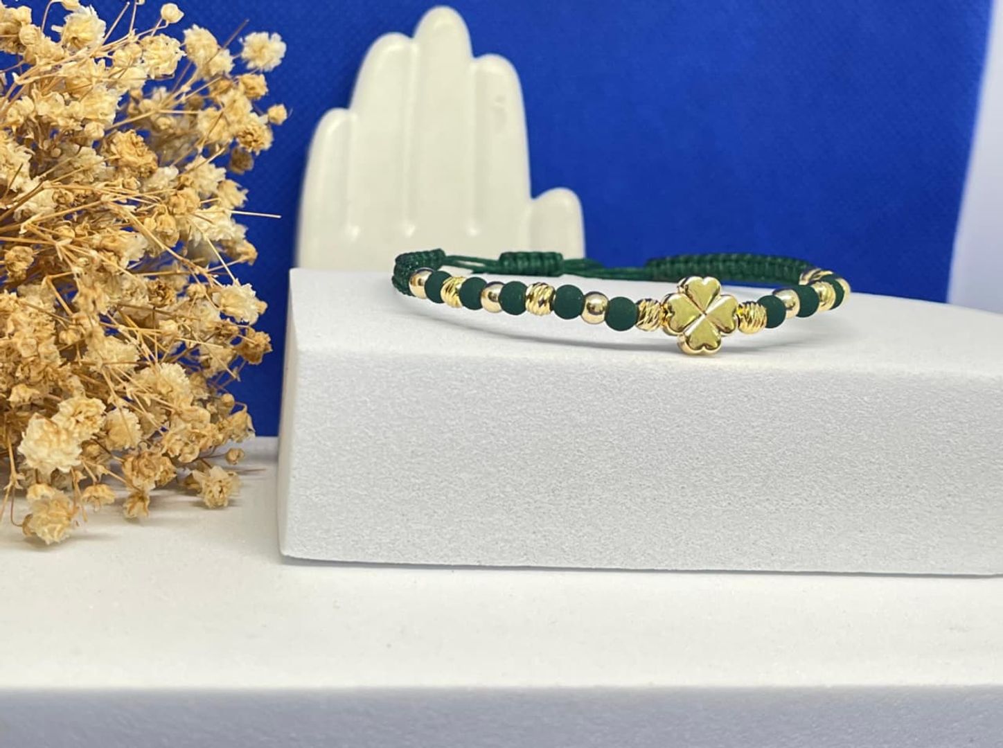 Pulsera trebol balin 4mm liso e italy