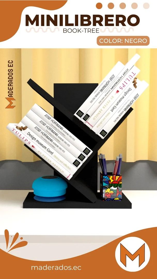 Minilibrero pequeño tipo árbol