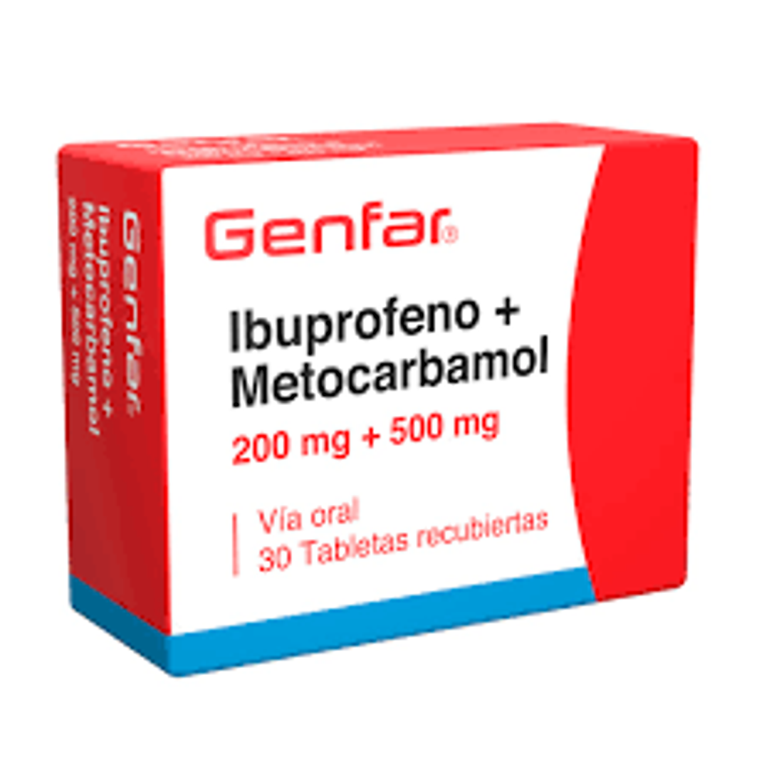 IBUPROFENO + METOCARBAMOL GENFAR SOB X 10 TAB