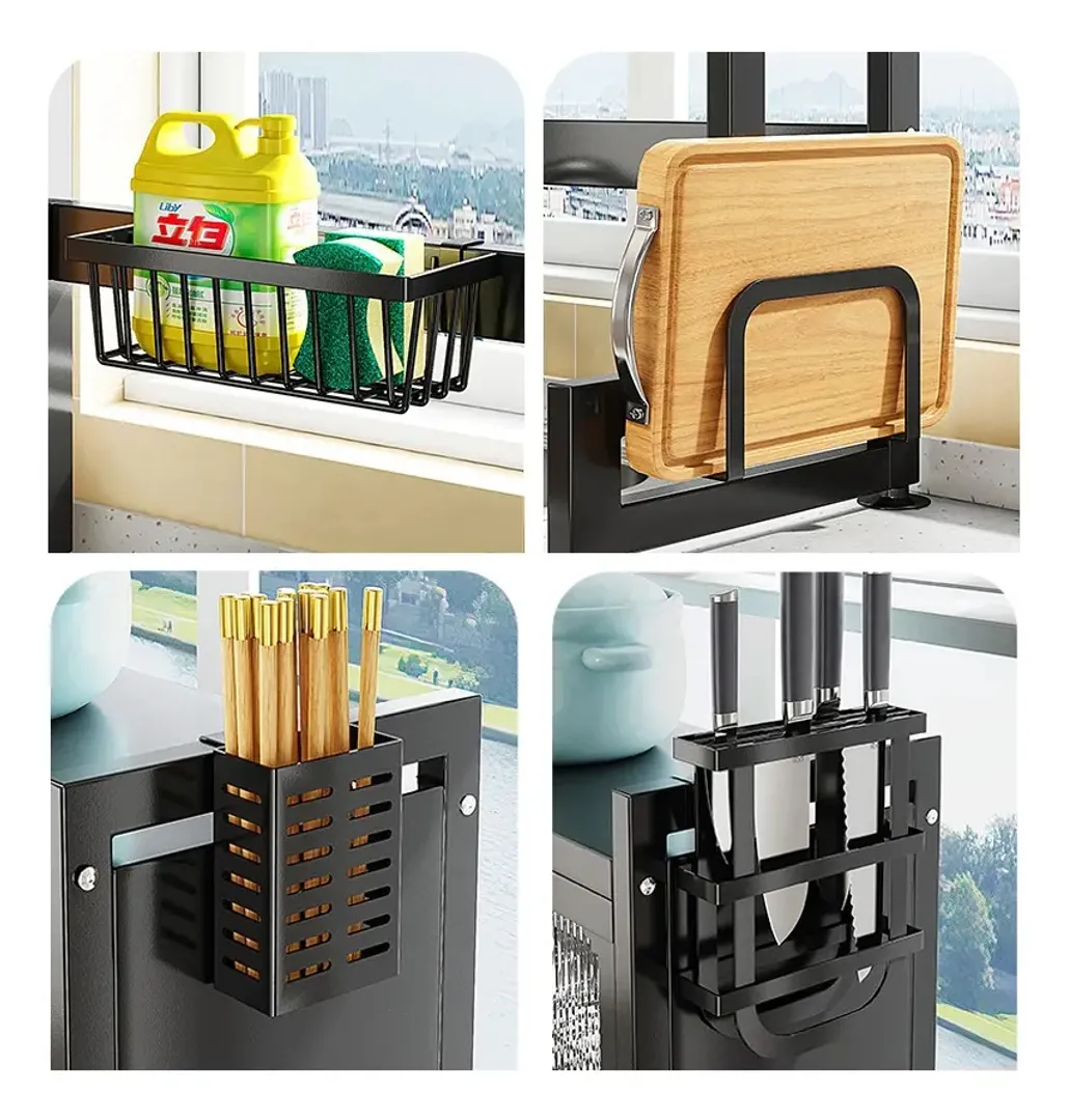 PLATERO ESCURRIDOR DOBLE GABINETE ACERO 85CM