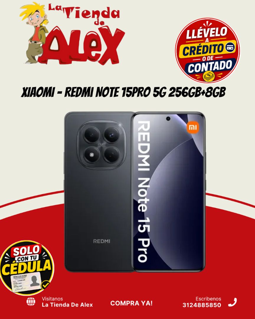 XIAOMI - Redmi Note 15PRO 5G 256GB+8GB