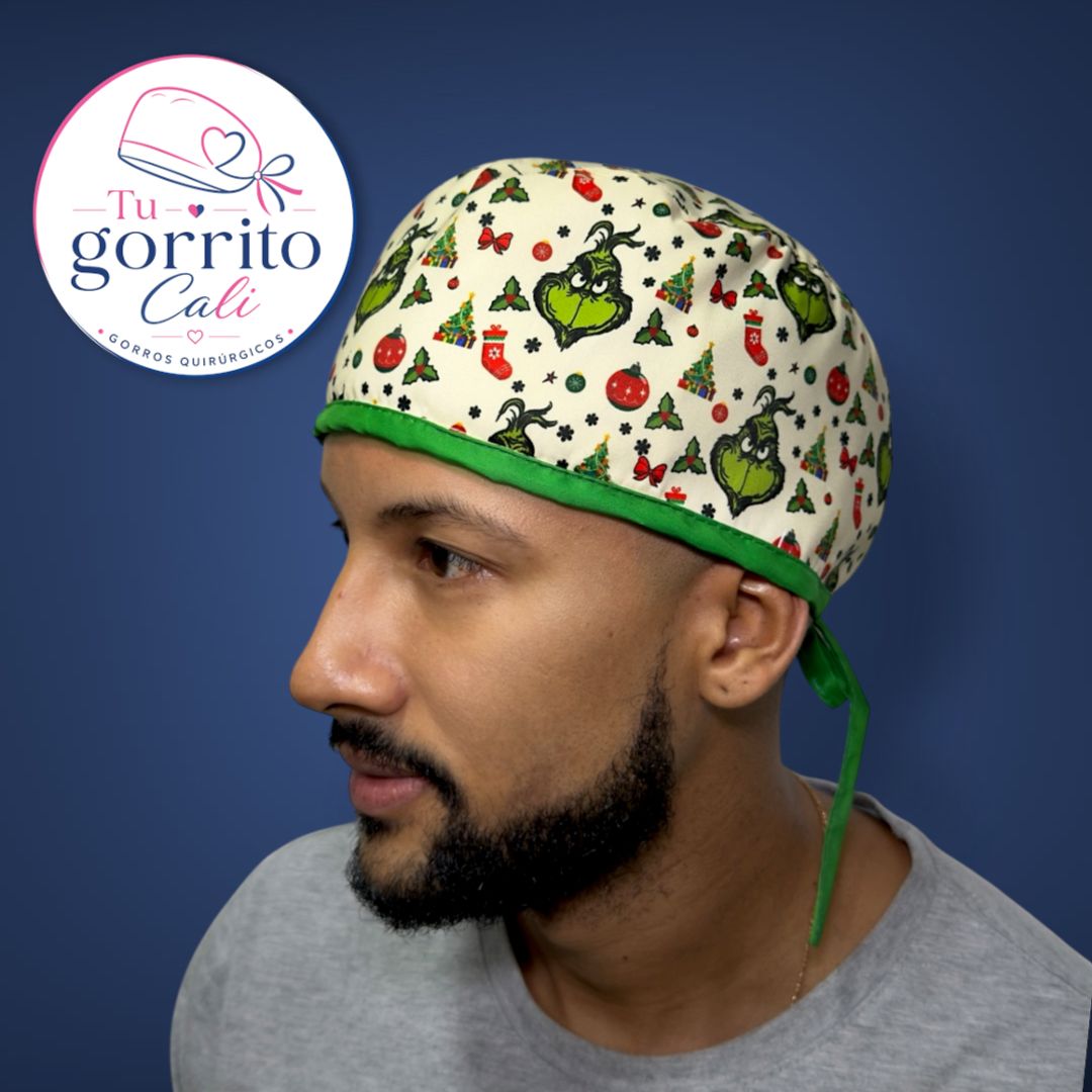Grinch Navidad beige hombre 