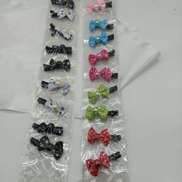 Imagen del producto Tira de pinza pico loro con moño 