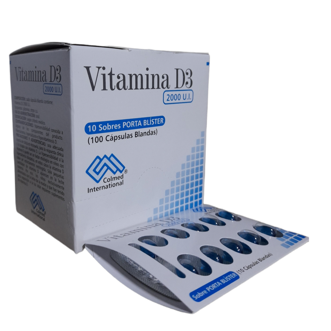 VITAMINA D3 2000UI COLMED SOB X 10 CAPS