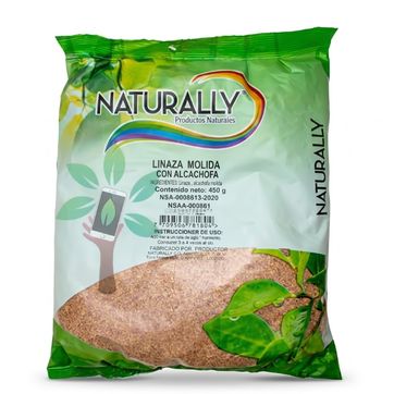 Imagen del producto LINAZA CON ALCACHOFA X 450GR NATURALLY SALUGRAN