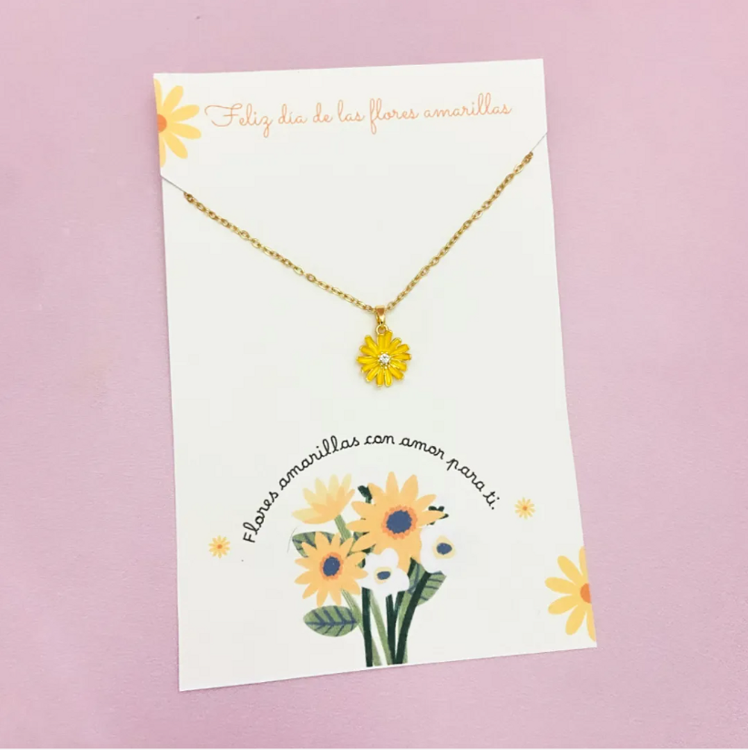  CADENITA FLOR AMARILLA