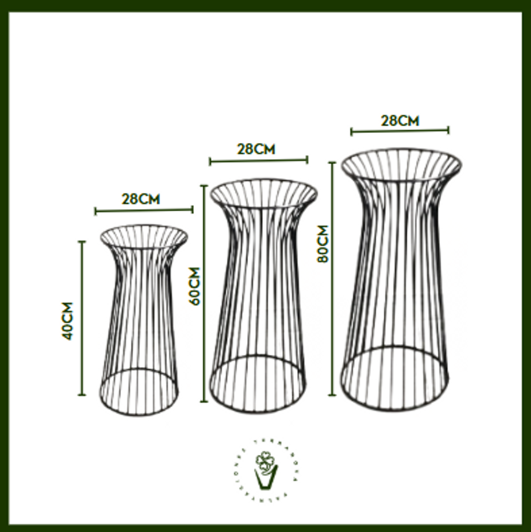 SOPORTES TORRE CAMILO (Negro y dorado)