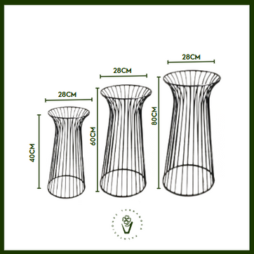 SOPORTES TORRE CAMILO (Negro y dorado) - imagen 2