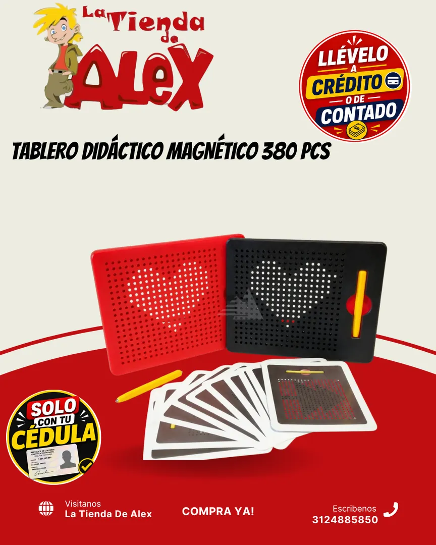 TABLERO DIDÁCTICO MAGNÉTICO 380 PCS
