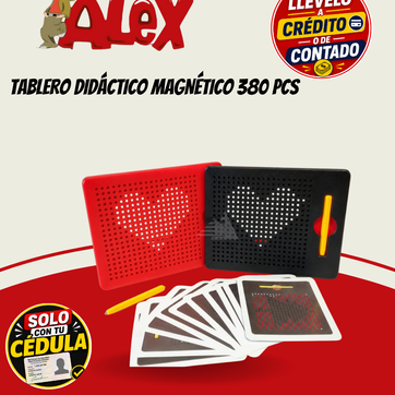 Imagen del producto TABLERO DIDÁCTICO MAGNÉTICO 380 PCS