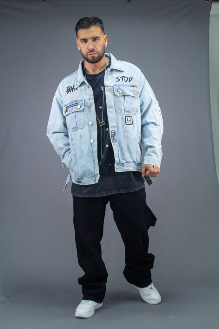 CHAQUETA OVER PREMIUM EST BNM NEVER STOP