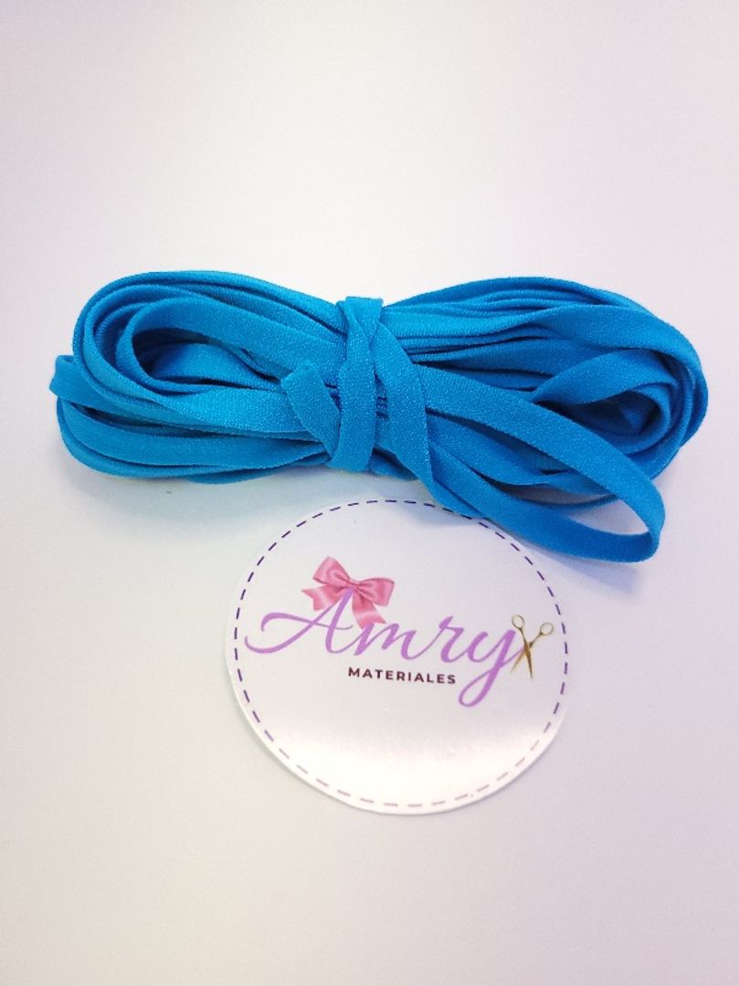 5 mtrs Elástico Pitillo Azul