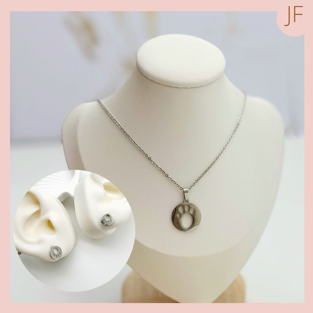 CONJUNTO COLLAR DIJE ARETES