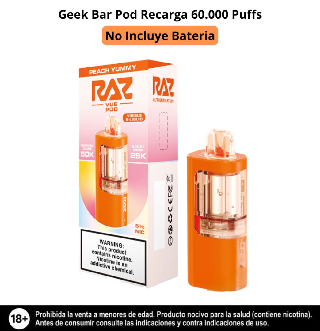 Raz Pod Peach Yummy 50.000 Puffs