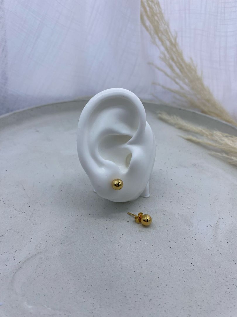 Topo pequeño, oro laminado 