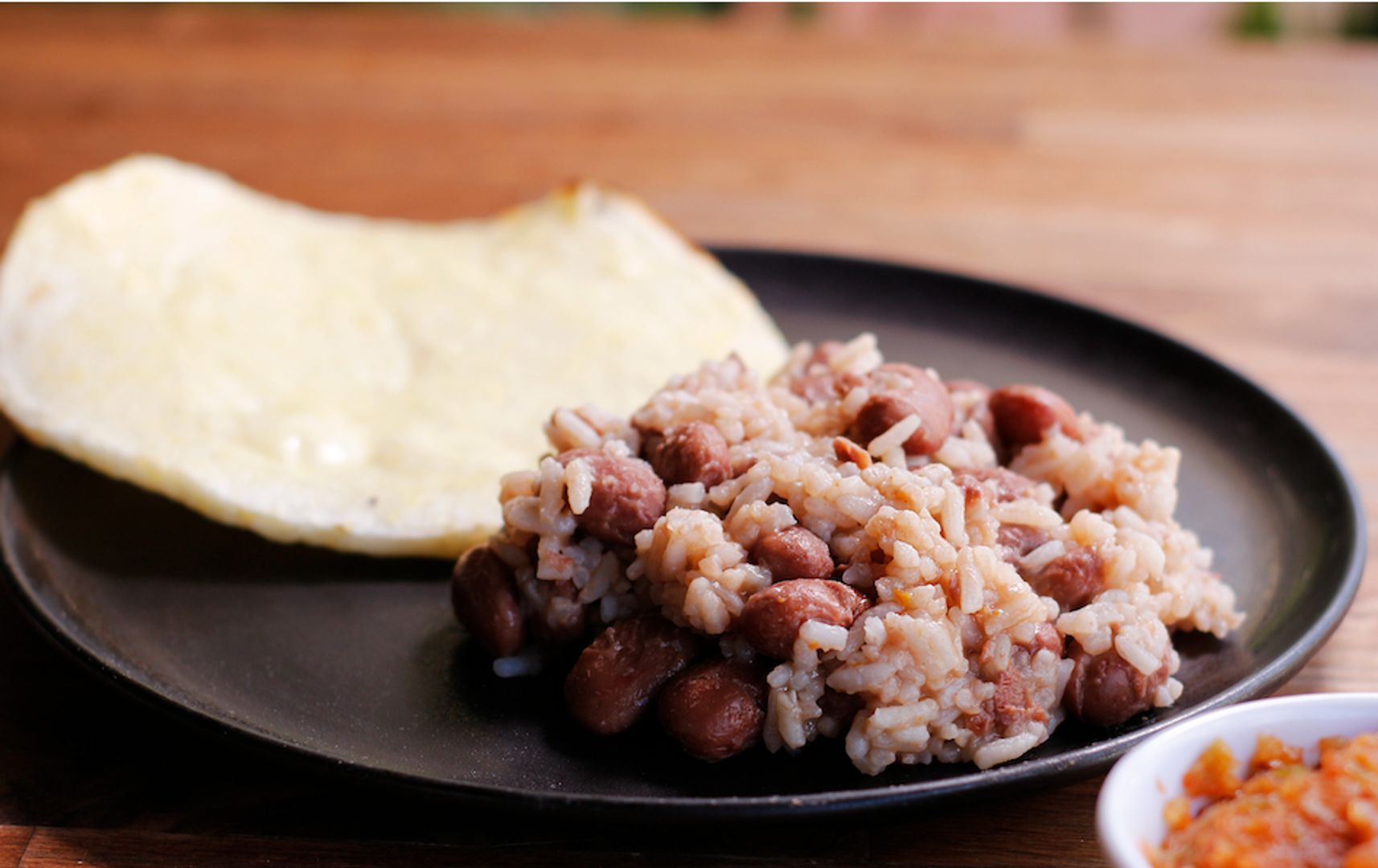 Arepa con Calentado