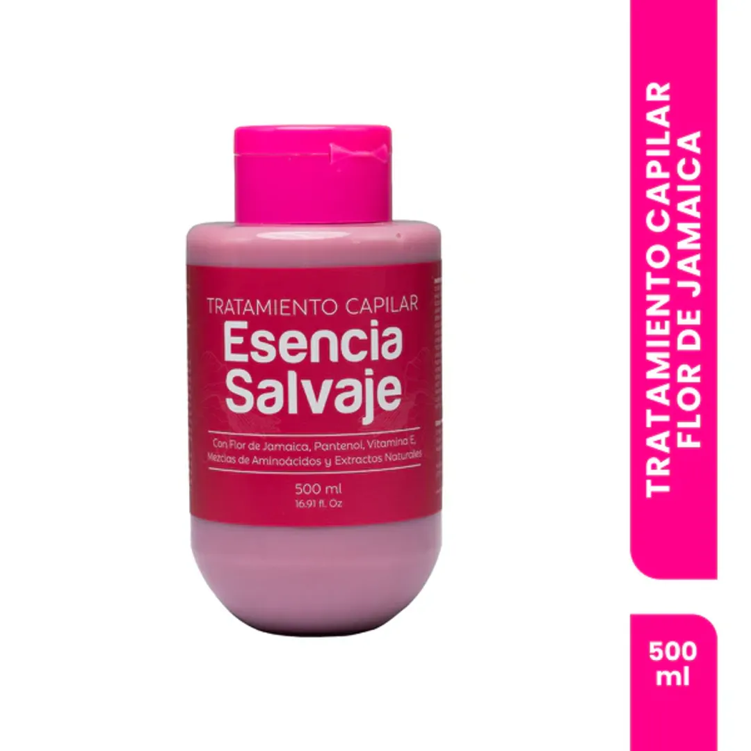 TRATAMIENTO FLOR DE JAMAICA ESENCIA SALVAJE 500ML FRUTO SALVAJE