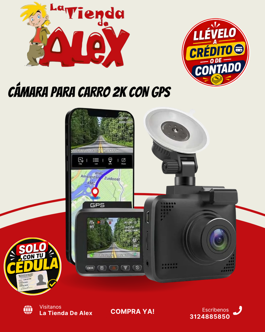 CÁMARA PARA CARRO 2K CON GPS