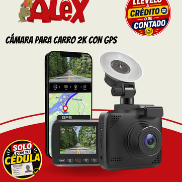 Imagen del producto CÁMARA PARA CARRO 2K CON GPS