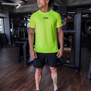 SET MEN CAMISETA A. NEON + PANTALONETA NEGRA  - imagen 1