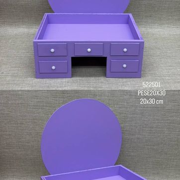 Imagen del producto PEINADORA LILA CON ARO