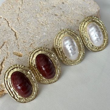 Imagen del producto Arete ovalado grande 
