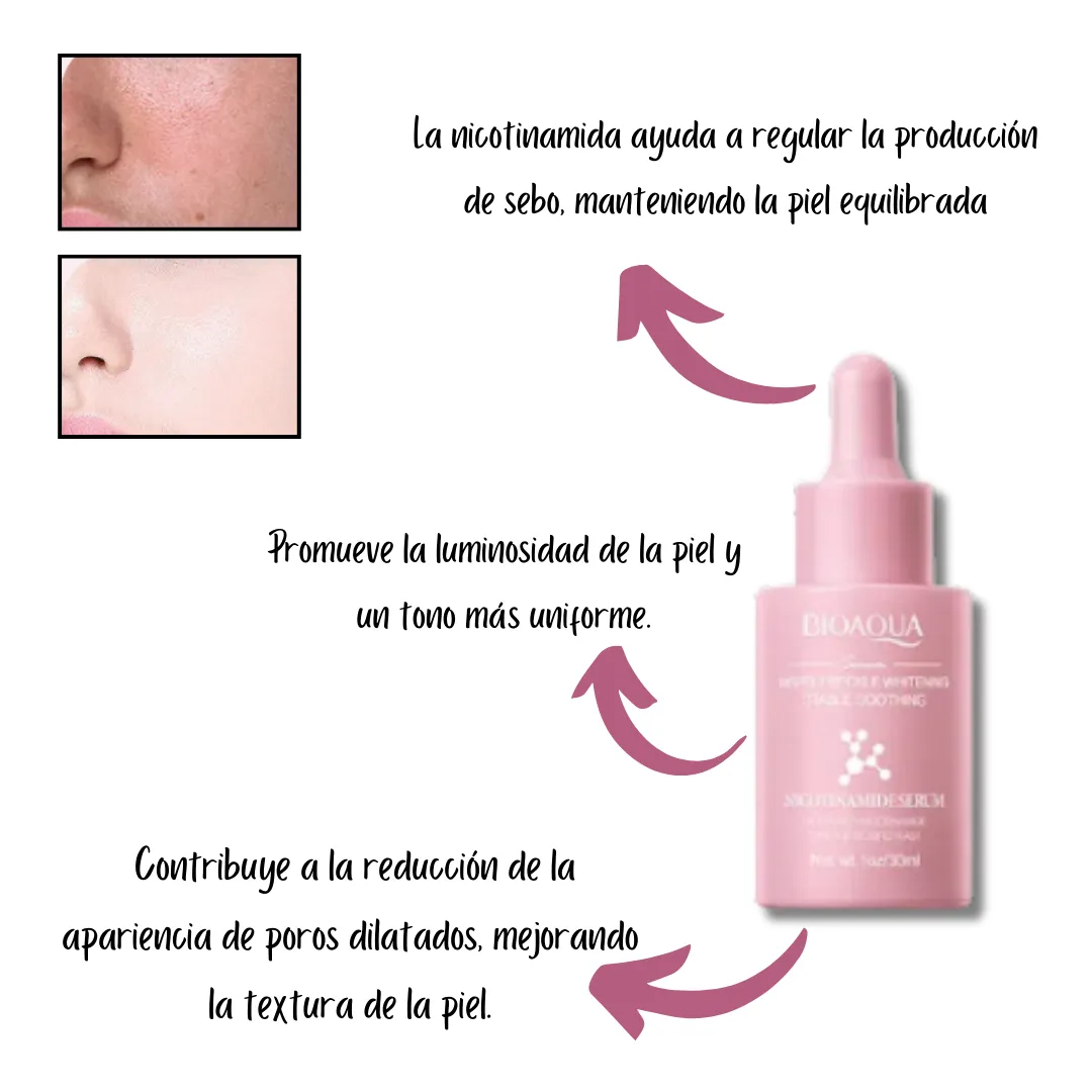Kit x 3 de Sérum Faciales: Nicotinamida, Cúrcuma y Baba de Caracol - BIOAQUA
