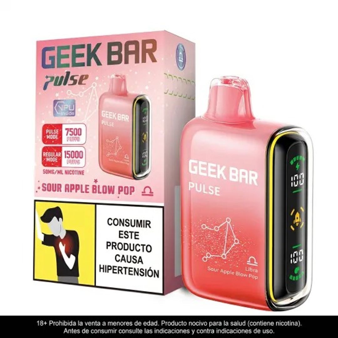 Geek Bar Pulse Sour Apple B Burst 15.000 Puffs