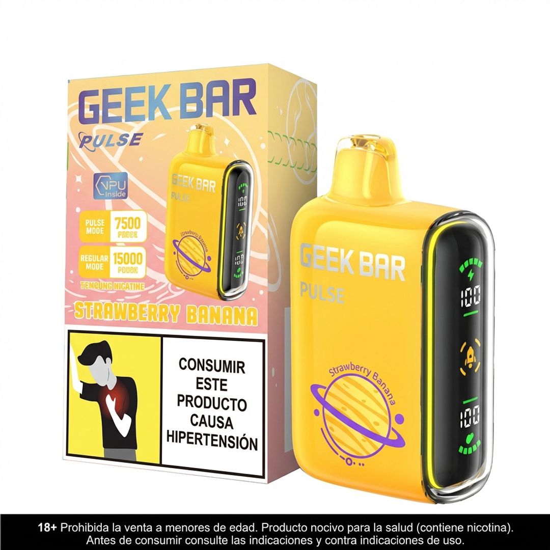 Geek Bar Pulse Strawberry Banana 15.000 Puffs