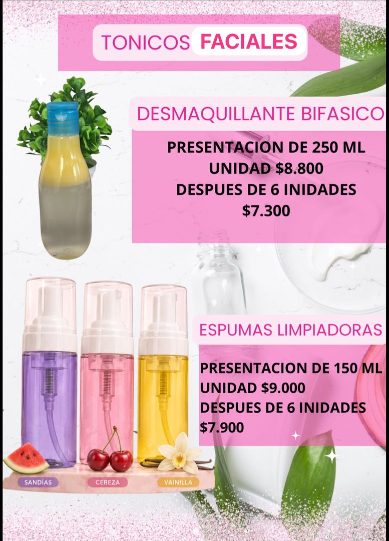 ESPUMA LIMPIADORA FACIAL X UNIDAD