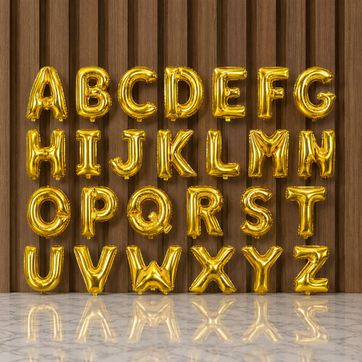 Imagen del producto GLOBO FOIL LETRA 16' DORADO