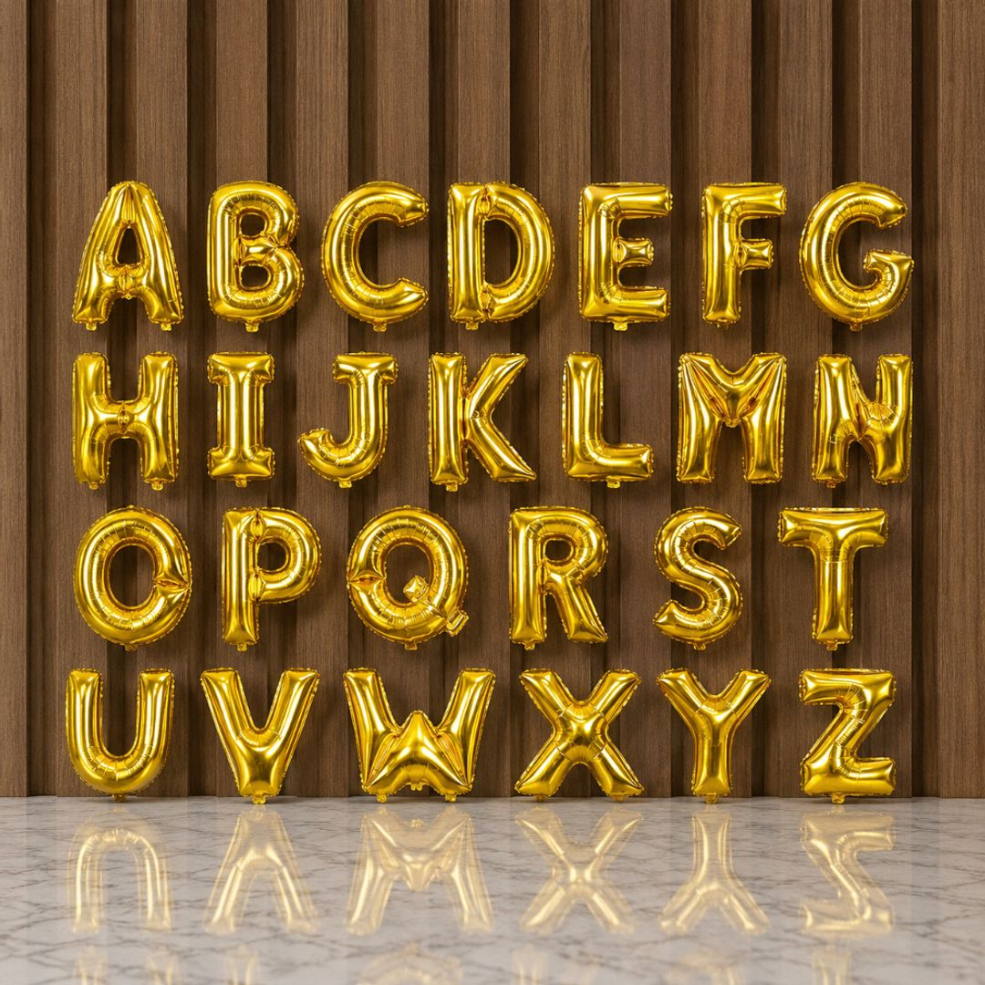GLOBO FOIL LETRA 16' DORADO