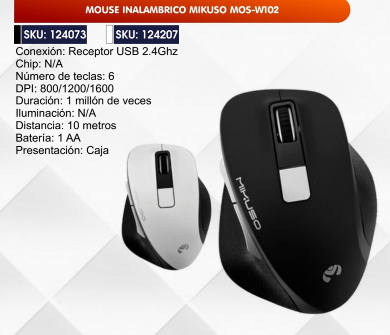 MOUSE INALÁMBRICO MIKUSO 